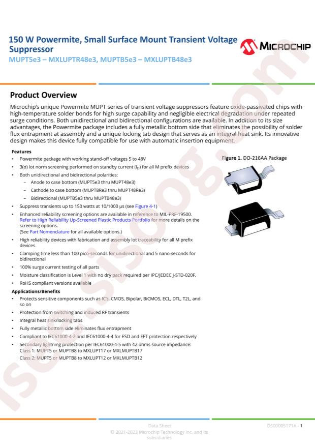 MICROCHIP MUPT15