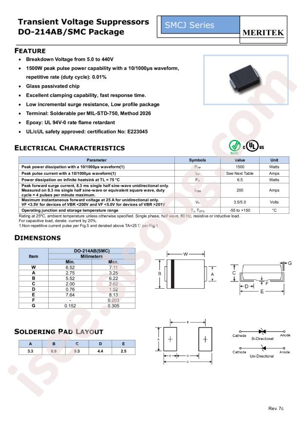 Meritek SMCJ12C