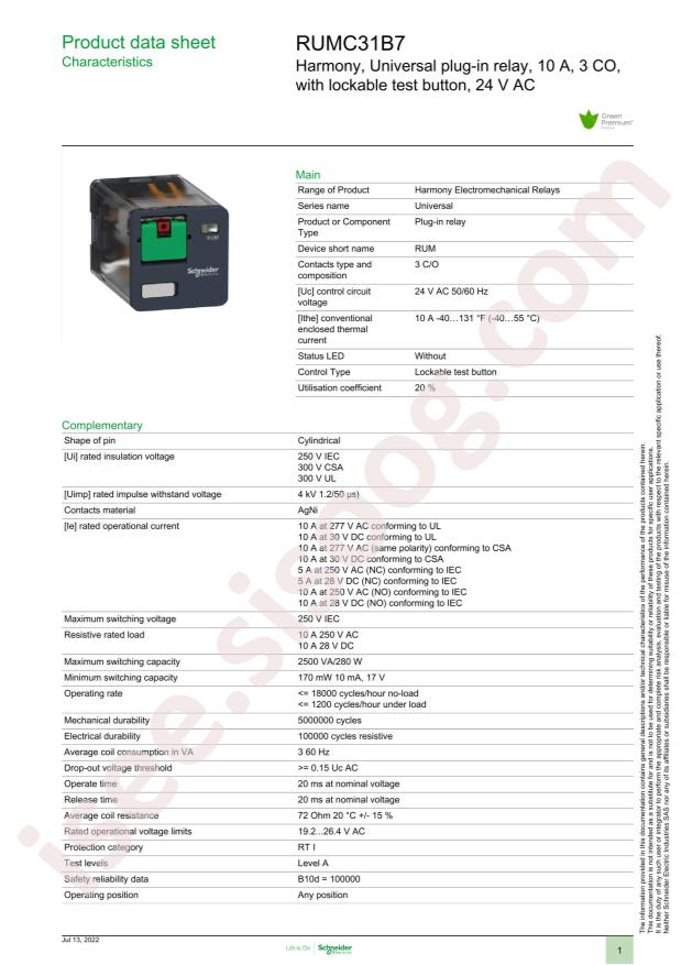 Schneider RUMC31B7