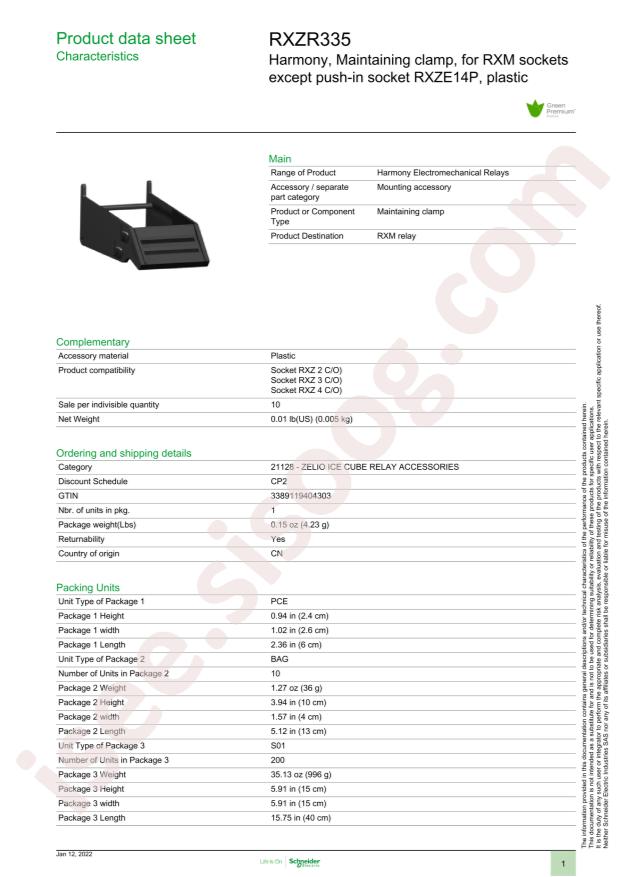 Schneider RXZR335