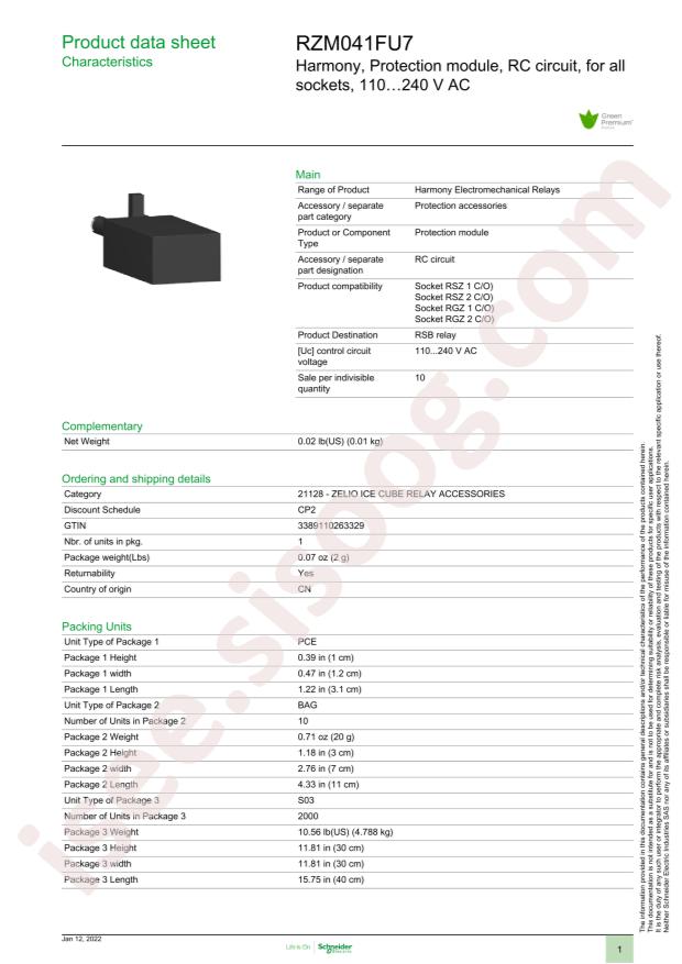 Schneider RZM041FU7
