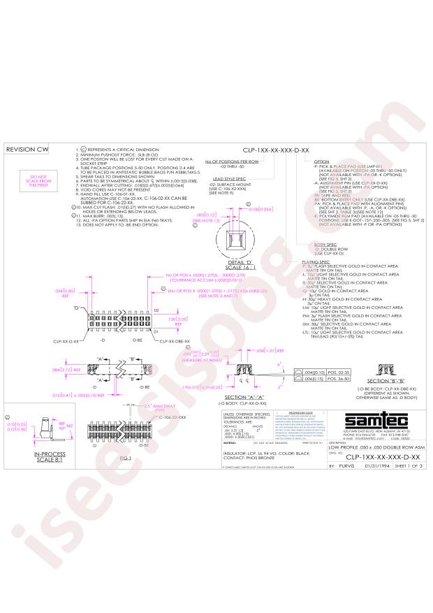 Samtec CLP-124-02-S-D