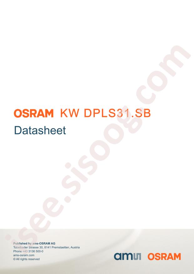 OSRAM KW DPLS31.SB-6H6J-E5P7-QV-1-120-S