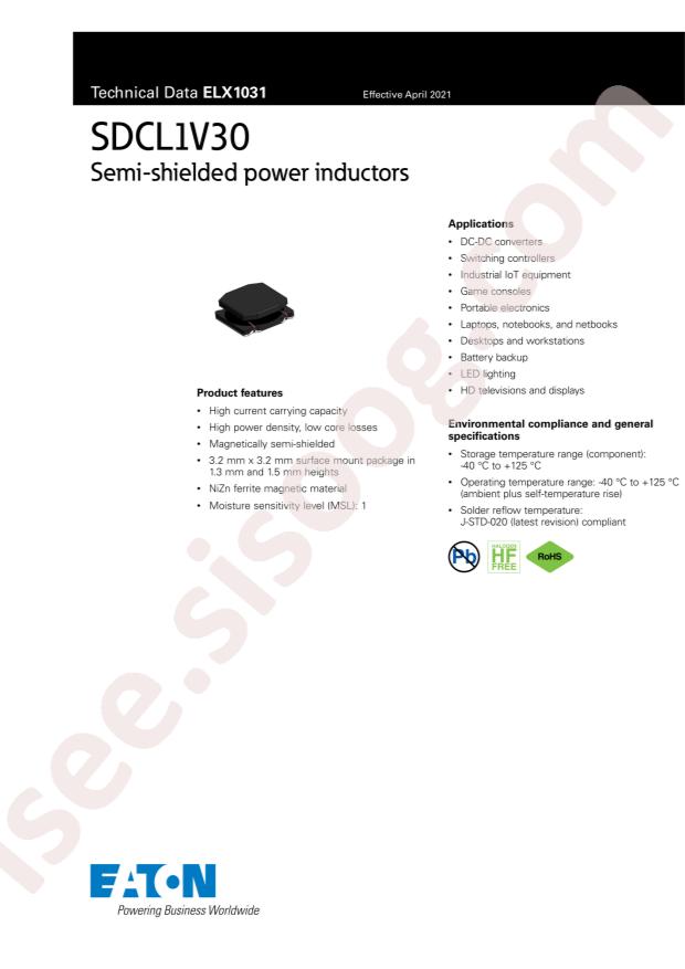 EATON SDCL1V3012-330M-R