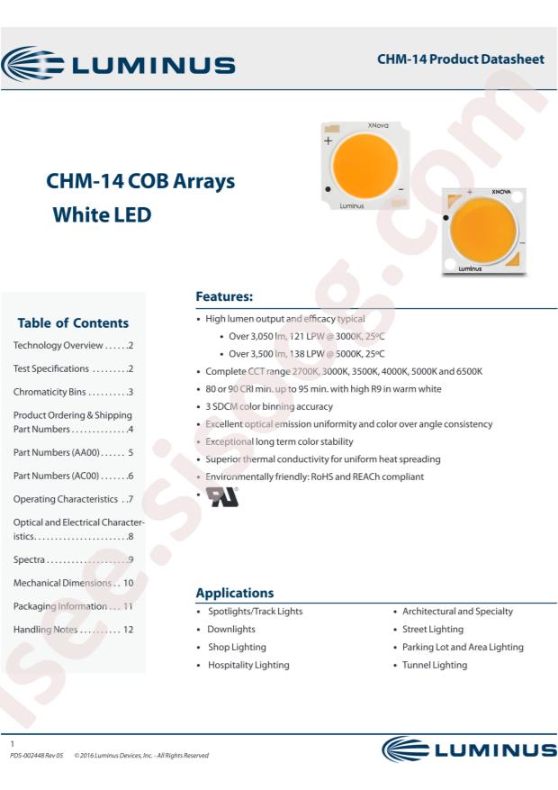 Luminus Devices CHM-14-65-70-36-AC00-F2-5