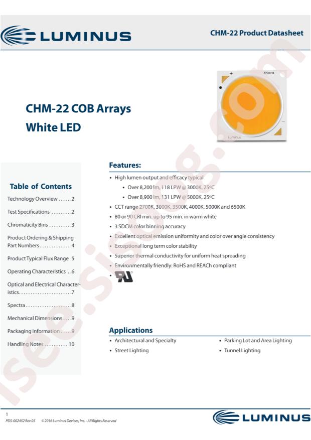 Luminus Devices CHM-22-40-90-36-AC00-F2-3