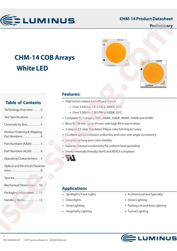 Luminus Devices CHM-14-27-80-36-AC00-F2-3