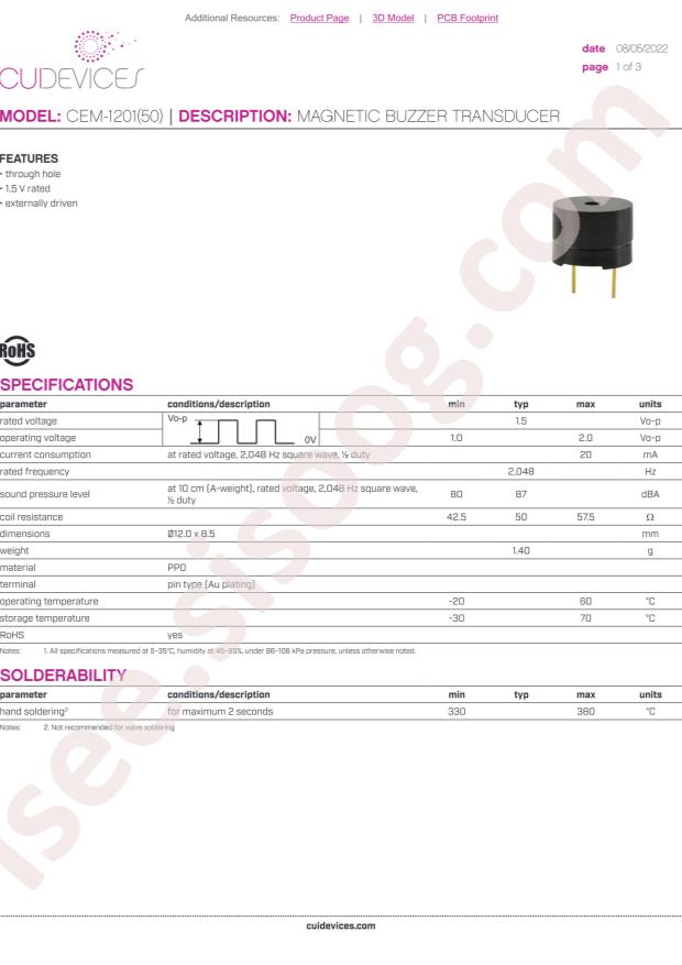 CUI CEM-1201(50)