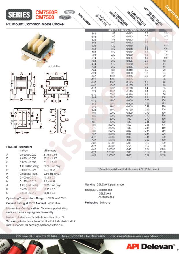 API Delevan CM7560-824