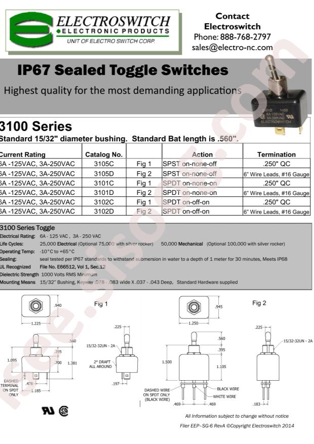 Electroswitch 3101D