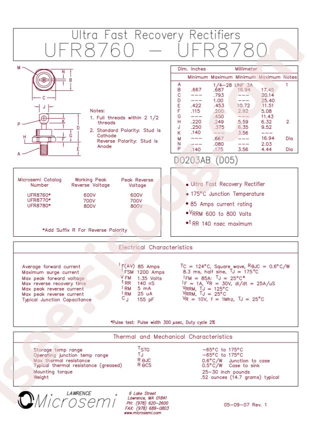 MICROCHIP UFR8780