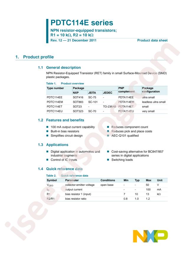 PHILIPS PDTC114EEF115