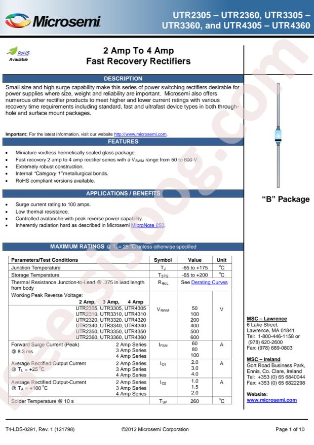 MICROCHIP UTR4340