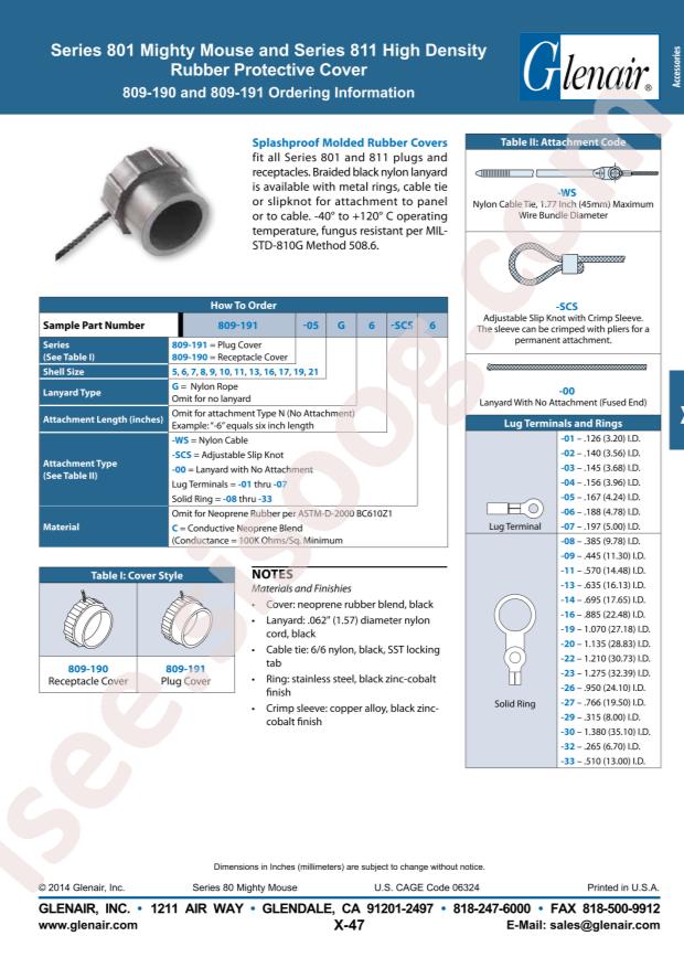 Glenair 809-190-13G2-16