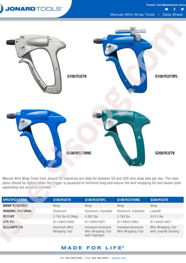 Jonard Tools G100/R3278INS