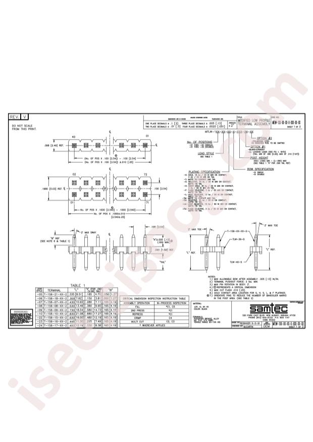Samtec MTLW-107-07-G-S-135
