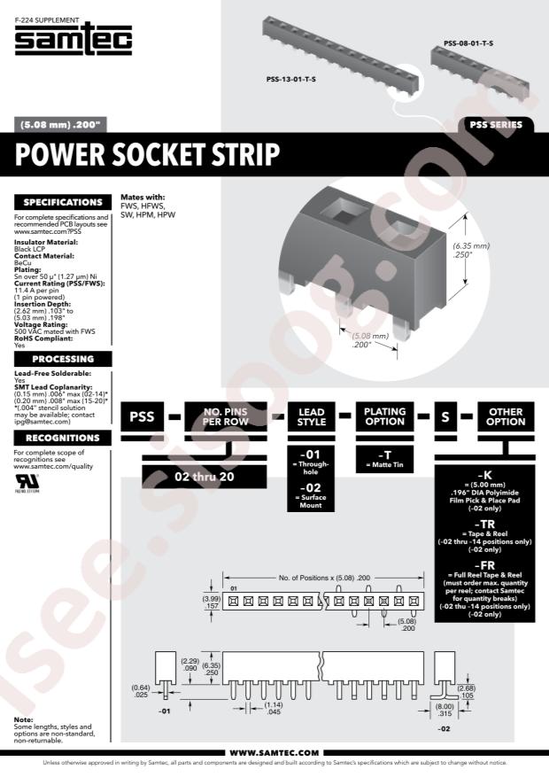 Samtec PSS-06-01-TM-S