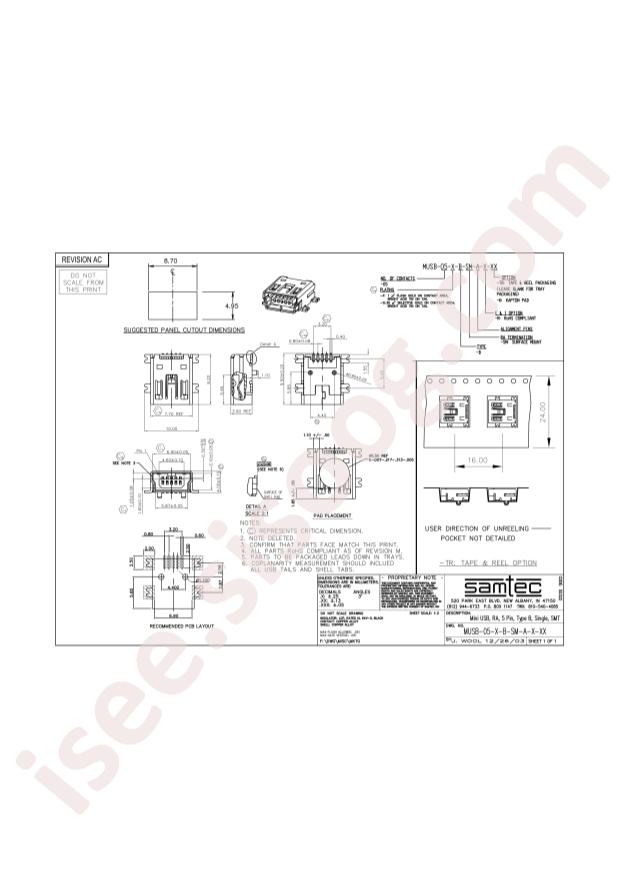 Samtec MUSB-05-F-B-SM-A-R-K