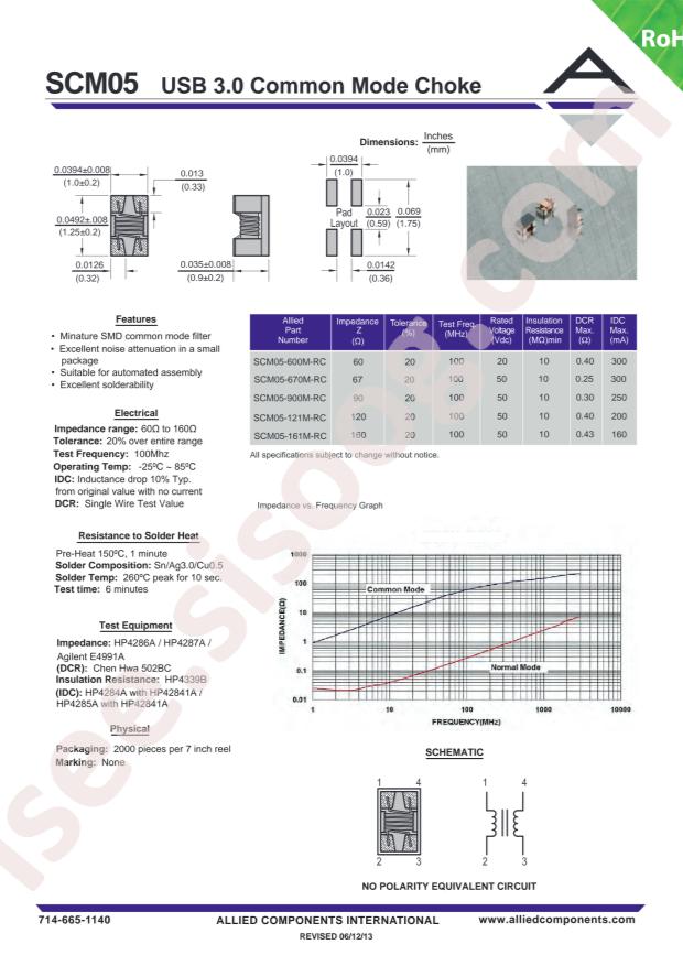 Allied Components International SCM05-900M-RC
