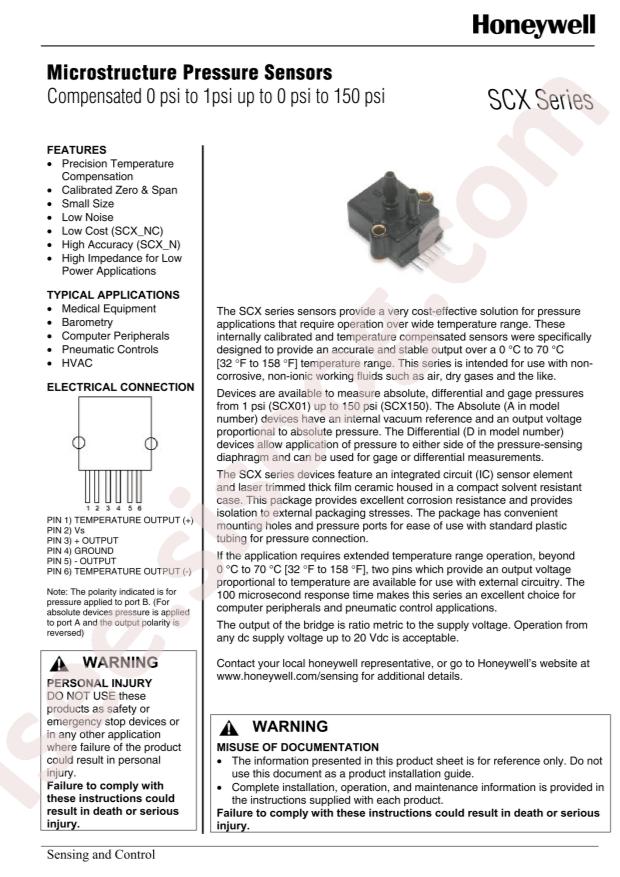 Honeywell SCX15DN