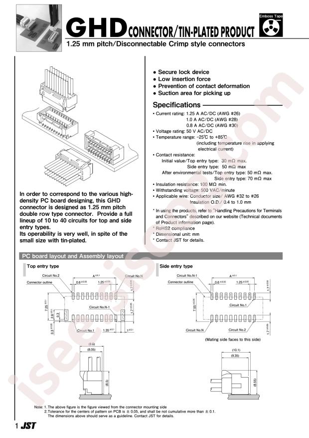JST GHDR-30V-S-1