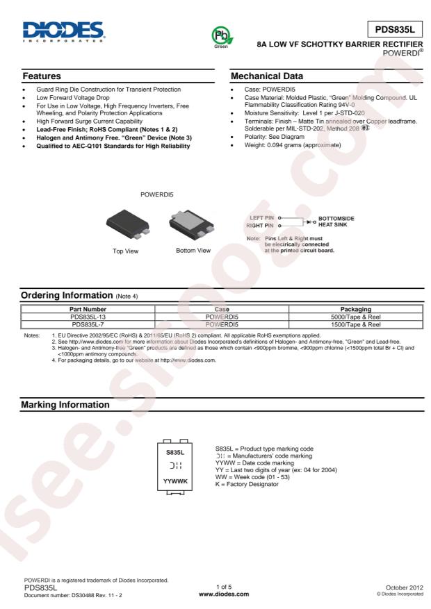 DIODES PDS835L-7