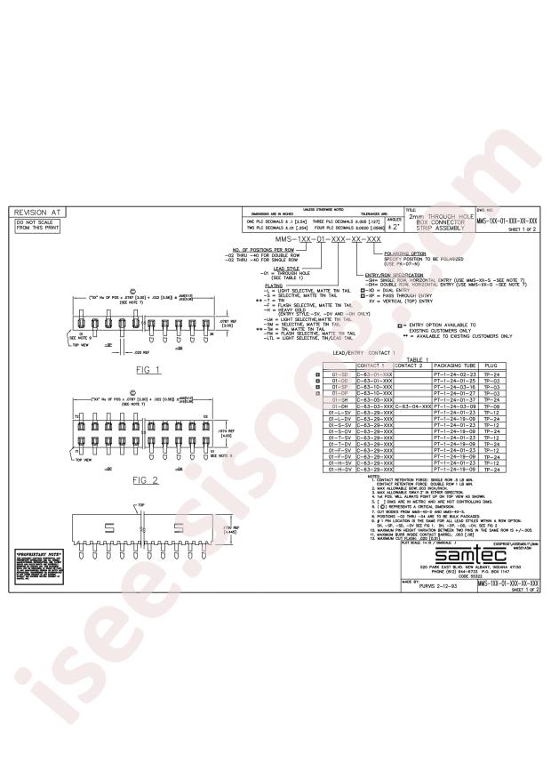 Samtec MMS-119-01-F-SV