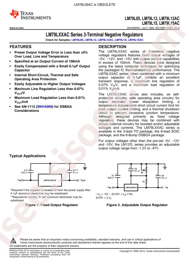 TI LM79L15ACM-NS