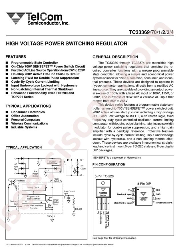 MICROCHIP TC33372VAV
