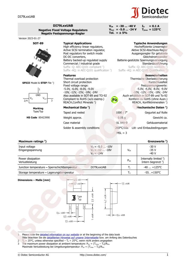DIOTEC DI79L06UAB
