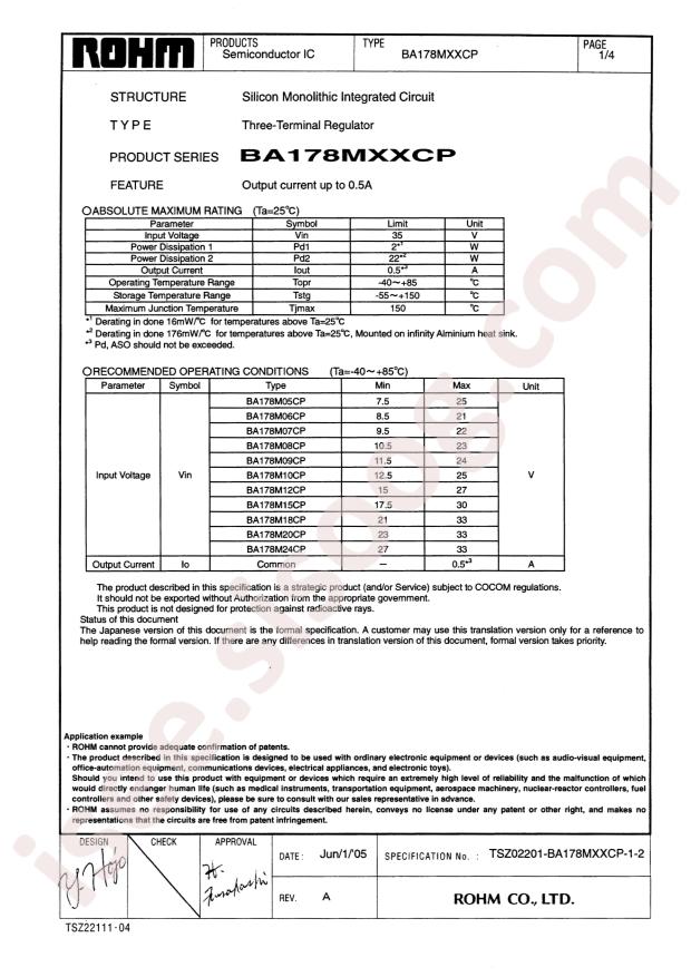 ROHM BA178M20CP-E2