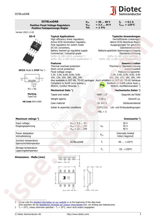 DIOTEC DI78L12DAB