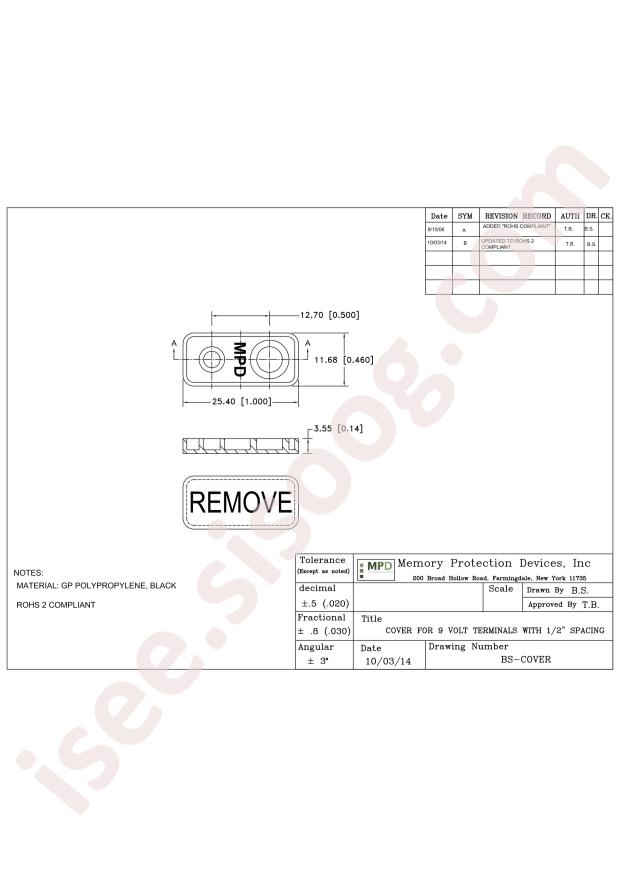 MPD (Memory Protection Devices) BS-COVER
