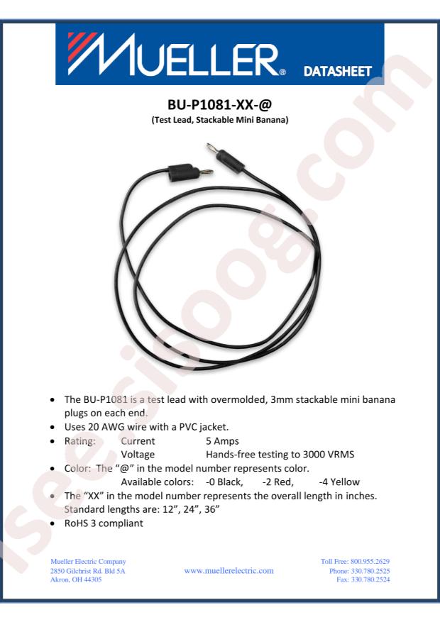 Mueller Electric BU-P1081-24-0