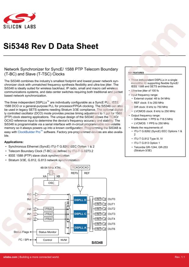 SKYWORKS SI5348B-D07570-GM