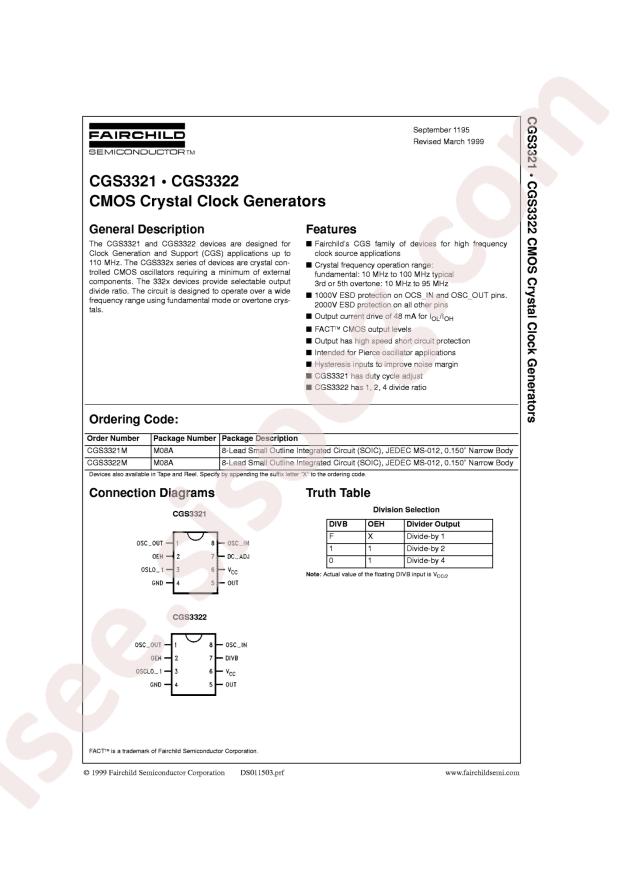 onsemi CGS3322MX