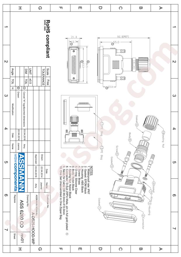 Assmann WSW Components A-DS25-HOOD-WP