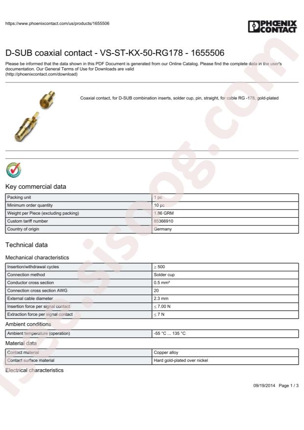 Phoenix Contact 1655506