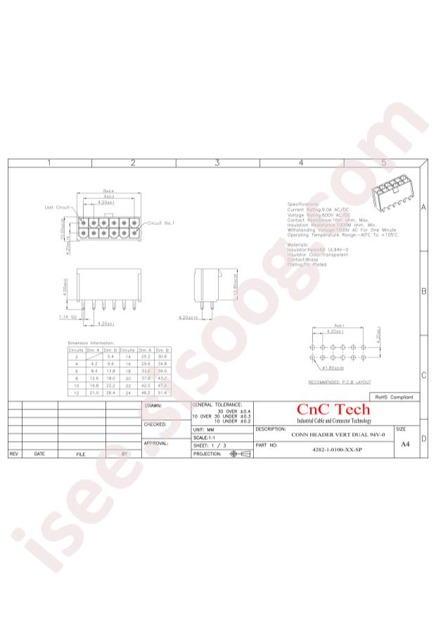 CNC Tech 4282-1-0100-20-SP