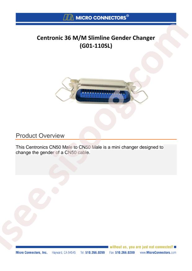 Micro Elec. Instrument G01-110SL