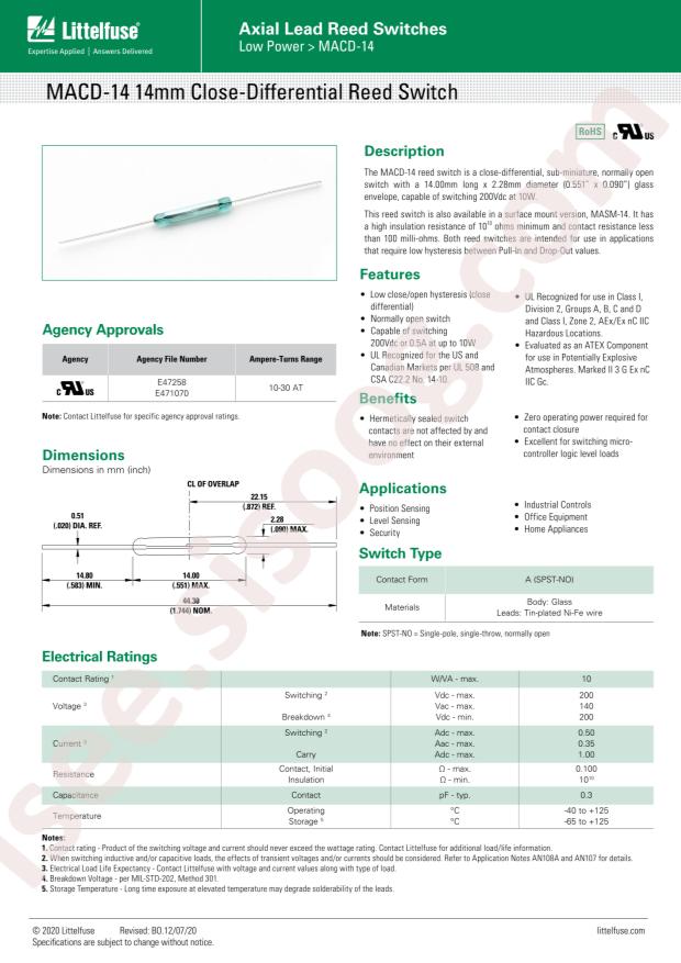 Littelfuse MACD-14-10-15