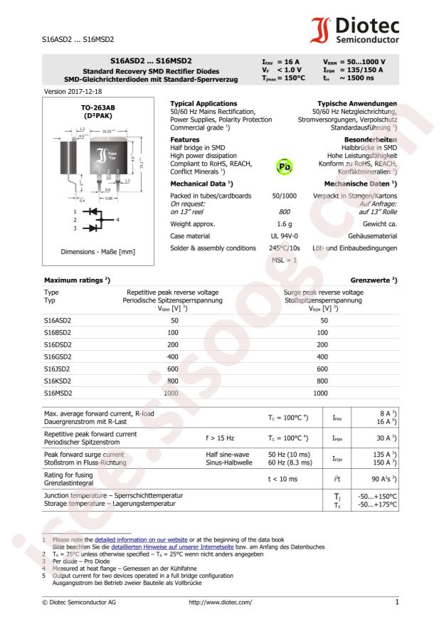 DIOTEC S16DSD2-CT