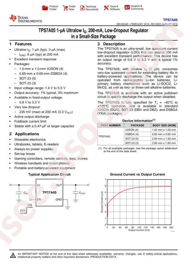 TI TPS7A0533PDBVR