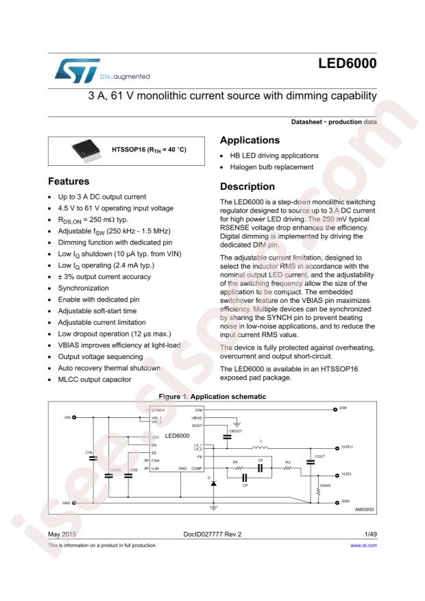 ST LED6000PHTR