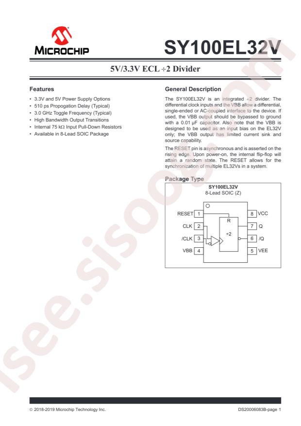 MICROCHIP SY10EL32VZI