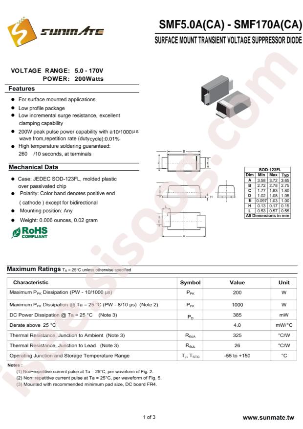 SUNMATE Elec SMF10CA