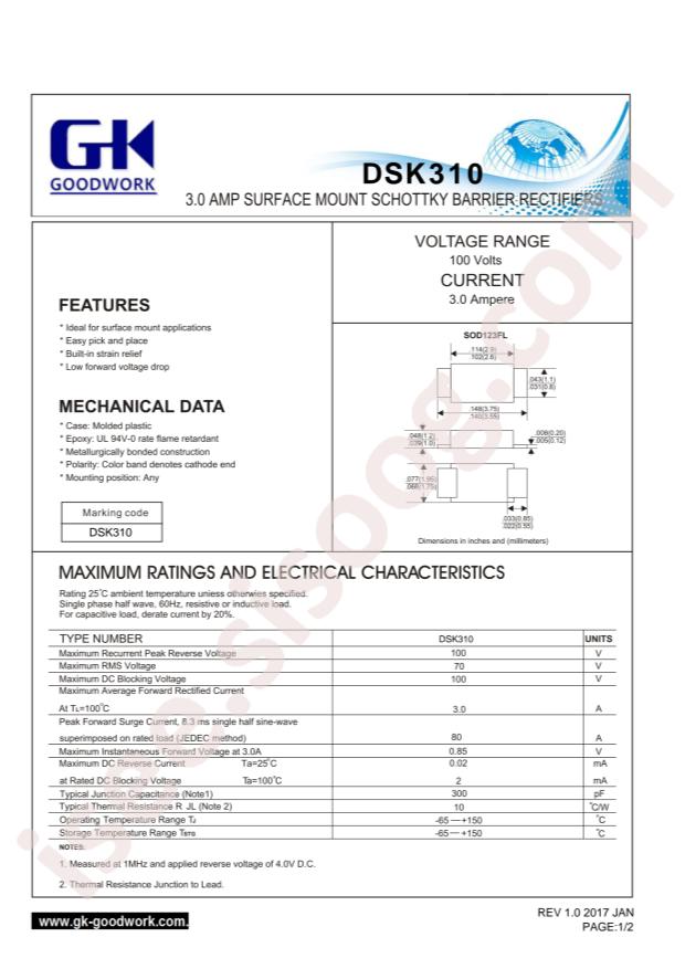 GOODWORK DSK310