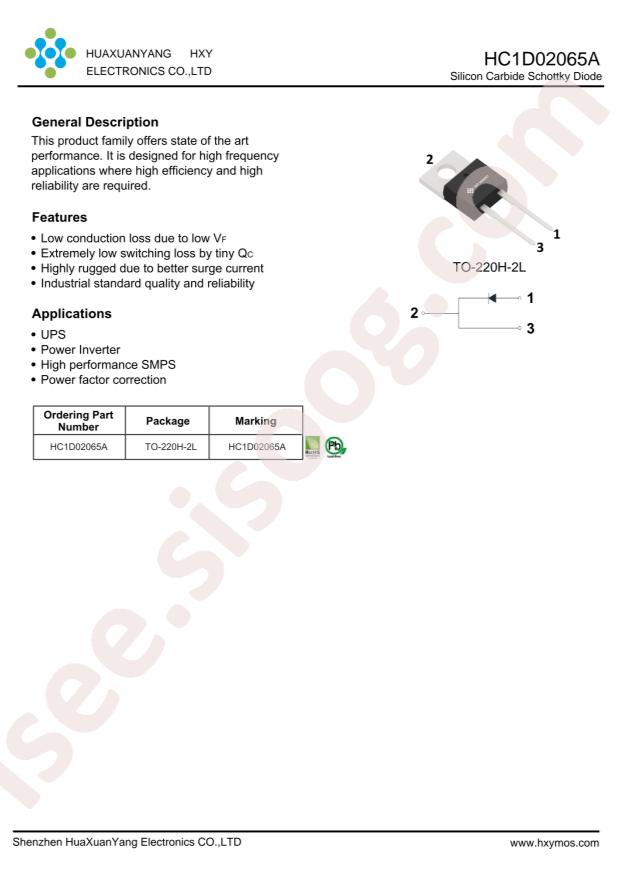 HXY MOSFET HC1D02065A
