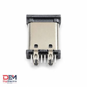 سوکت USB TYPE-C مادگی 16 پین ایستاده