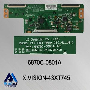 برد تیکان تلویزیون ایکس ویژن 43XT745
